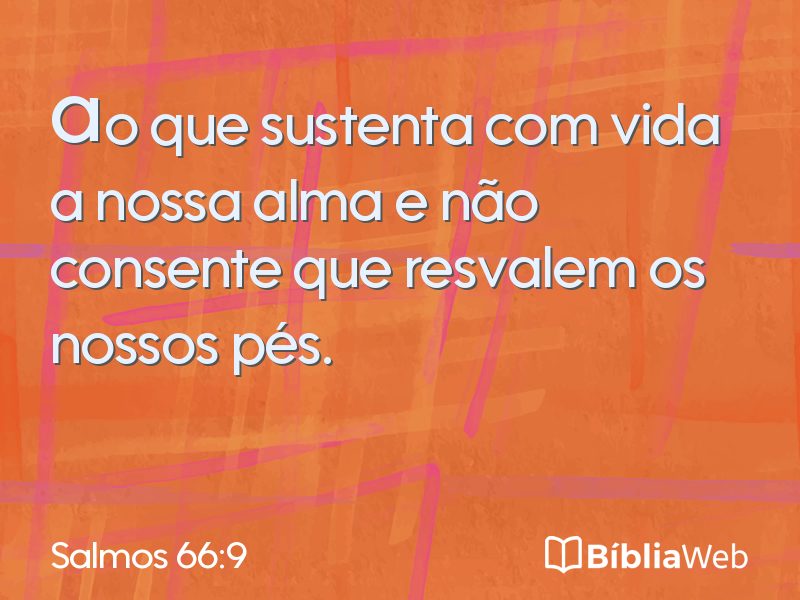 Salmos 66:9 em imagem para compartilhar