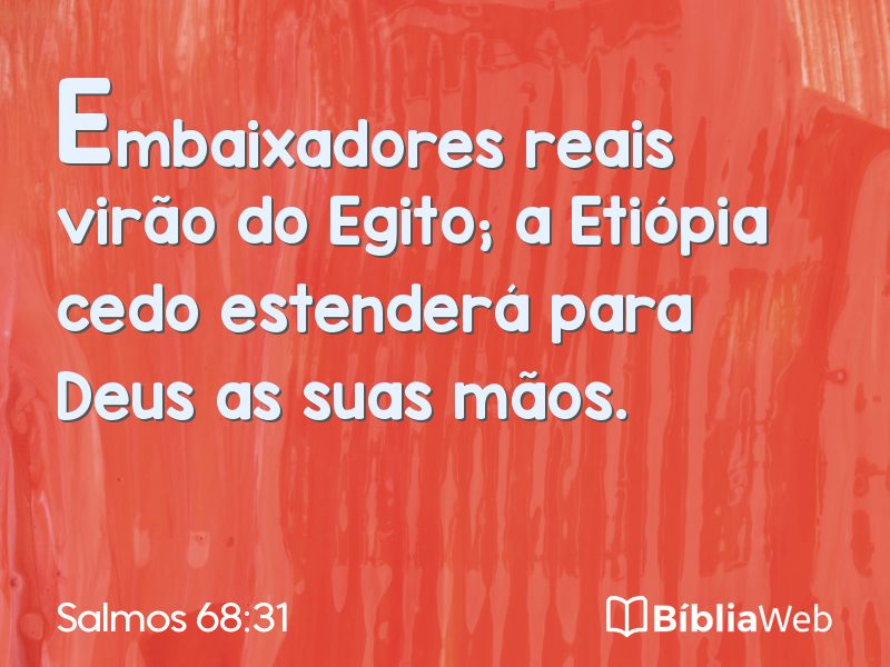 Salmos 68:31 em imagem para compartilhar