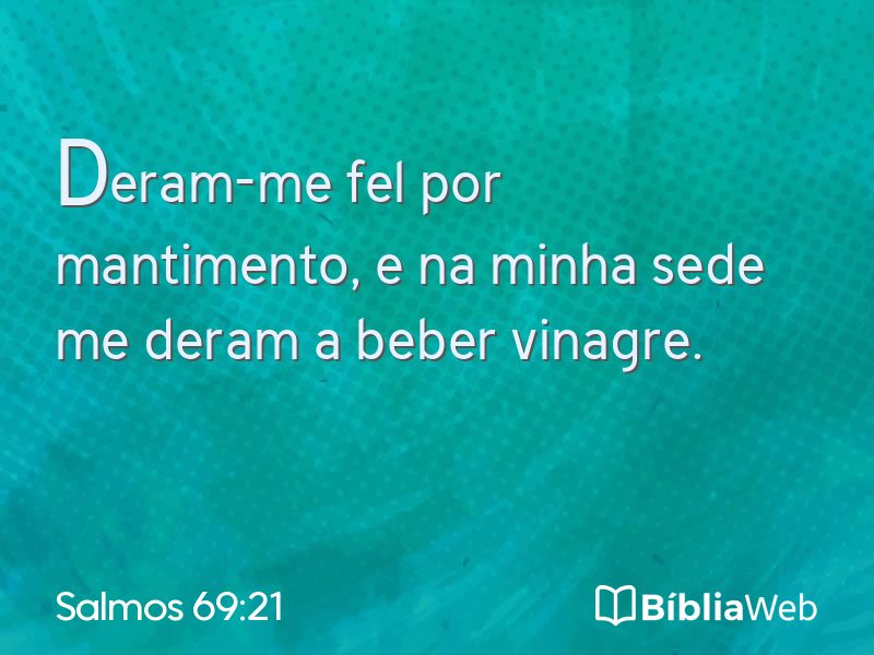 Salmos 69:21 em imagem para compartilhar