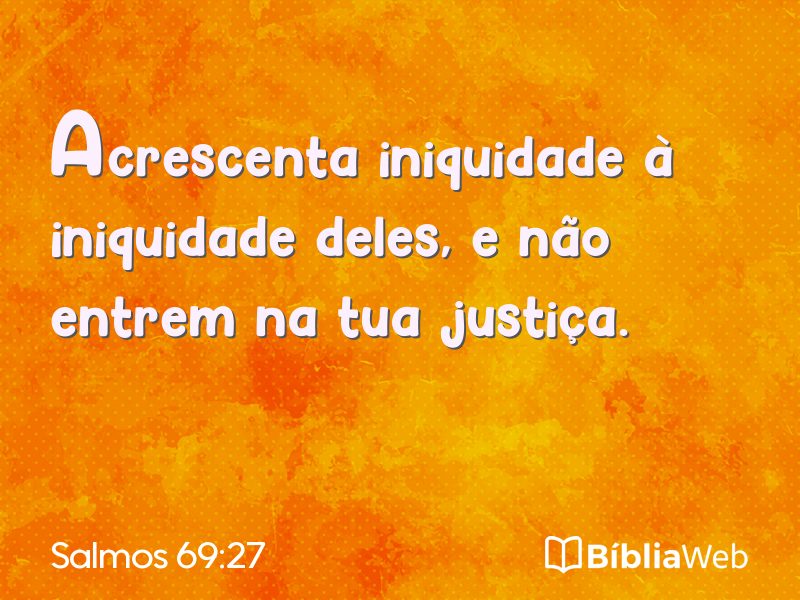 Salmos 69:27 em imagem para compartilhar