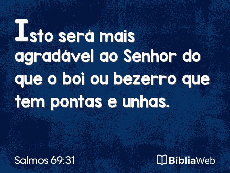Salmos 69:31 em imagem para compartilhar