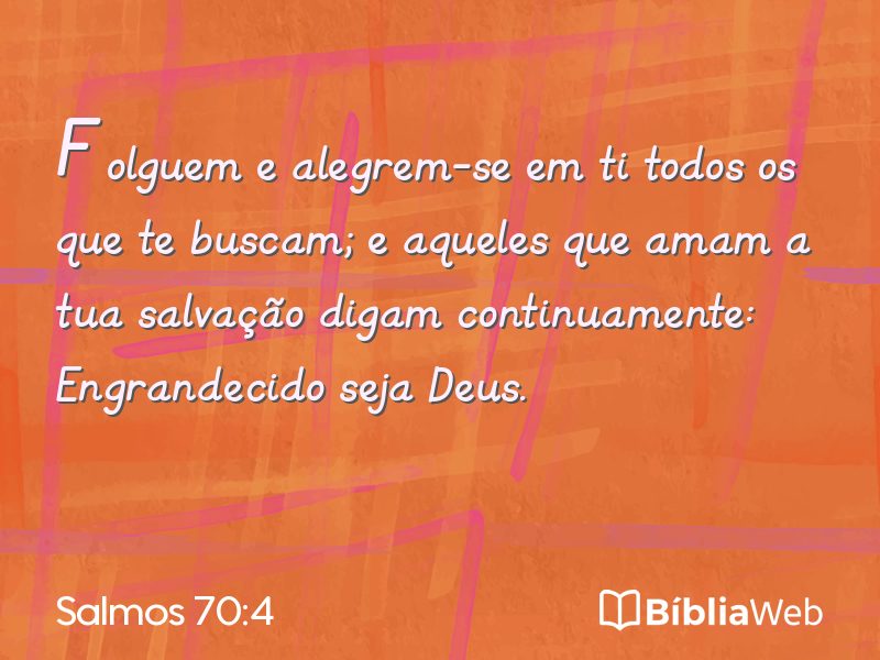 Salmos 70:4 em imagem para compartilhar