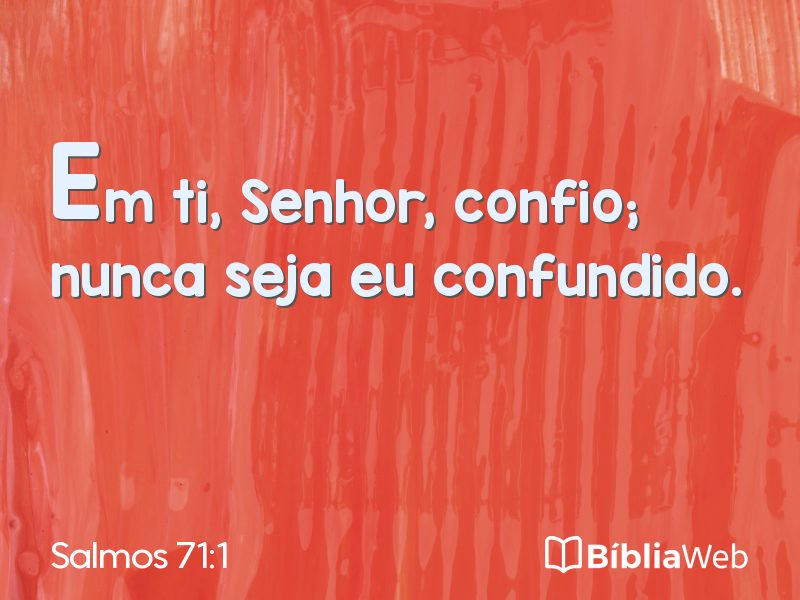 Salmos 71:1 em imagem para compartilhar