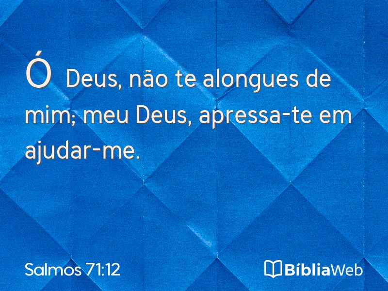 Salmos 71:12 em imagem para compartilhar