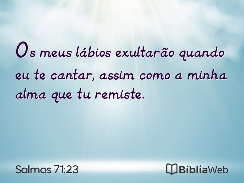 Salmos 71:23 em imagem para compartilhar