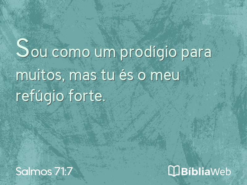 Salmos 71:7 em imagem para compartilhar