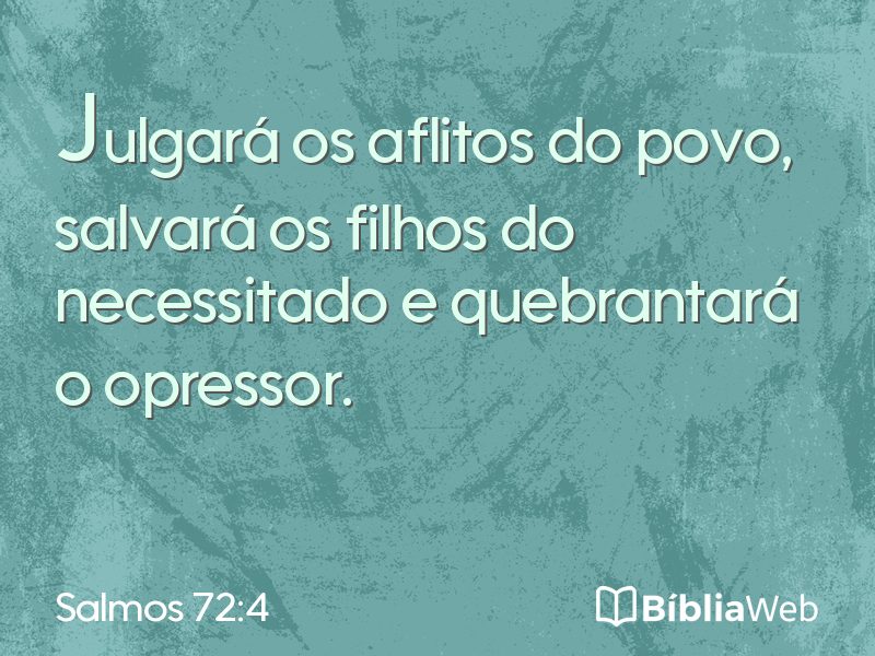 Salmos 72:4 em imagem para compartilhar