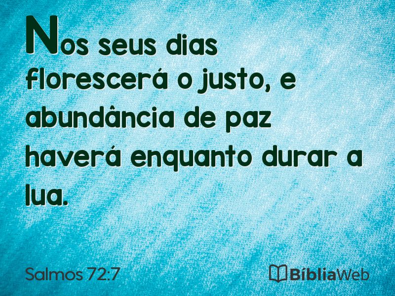 Salmos 72:7 em imagem para compartilhar