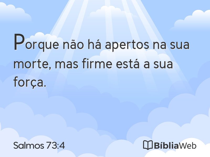Salmos 73:4 em imagem para compartilhar