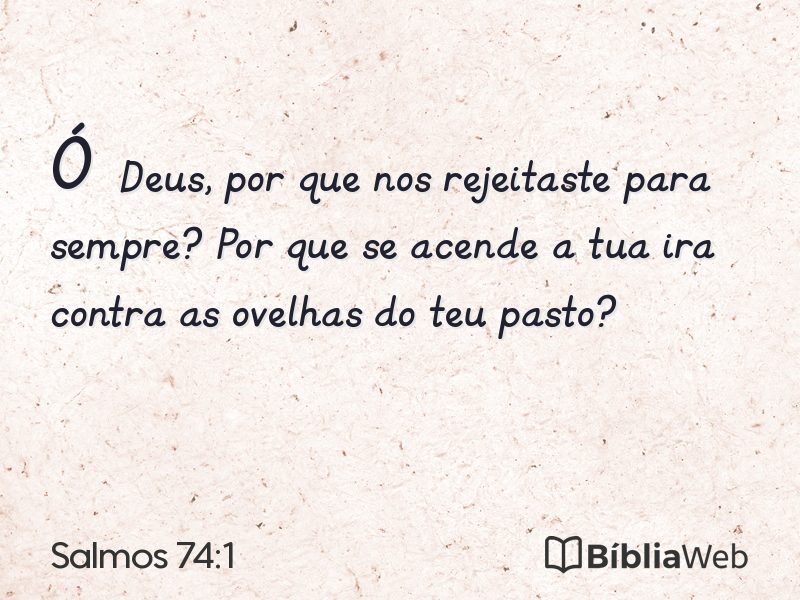 Salmos 74:1 em imagem para compartilhar