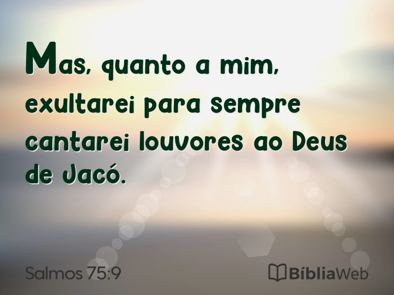 Salmos 75:9 em imagem para compartilhar