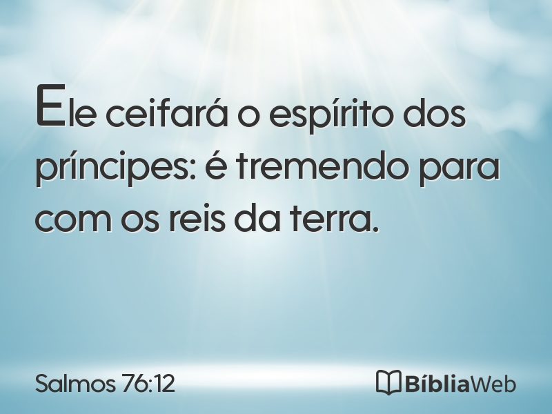 Salmos 76:12 em imagem para compartilhar