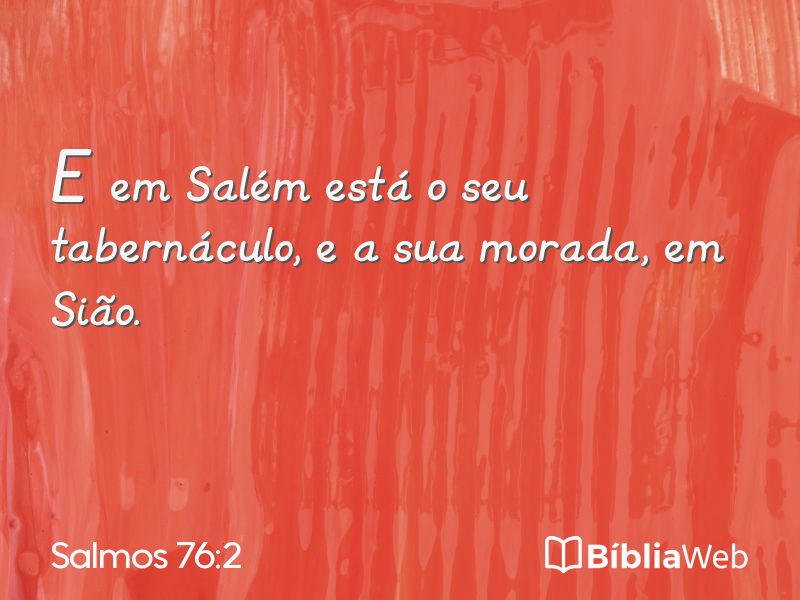 Salmos 76:2 em imagem para compartilhar