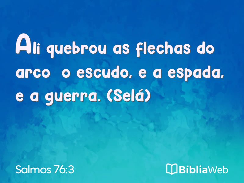 Salmos 76:3 em imagem para compartilhar