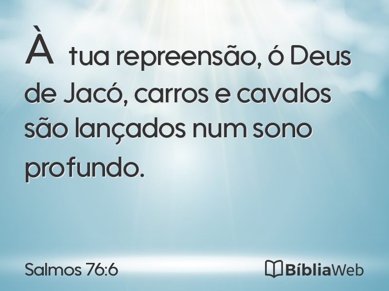 Salmos 76:6 em imagem para compartilhar