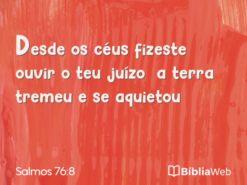 Salmos 76:8 em imagem para compartilhar