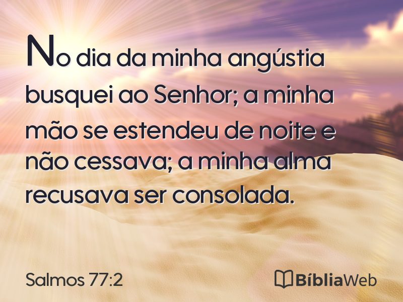 Salmos 77:2 em imagem para compartilhar