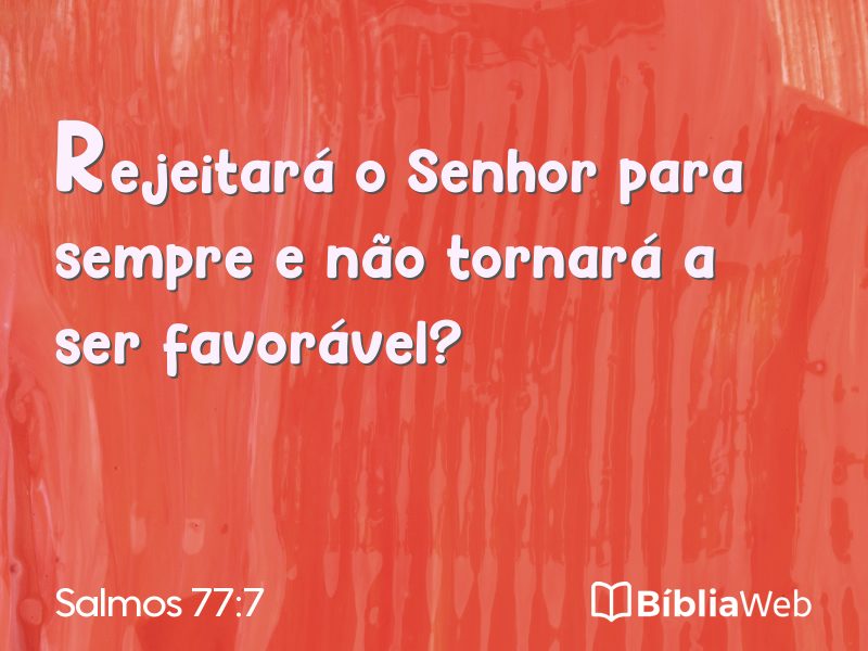 Salmos 77:7 em imagem para compartilhar