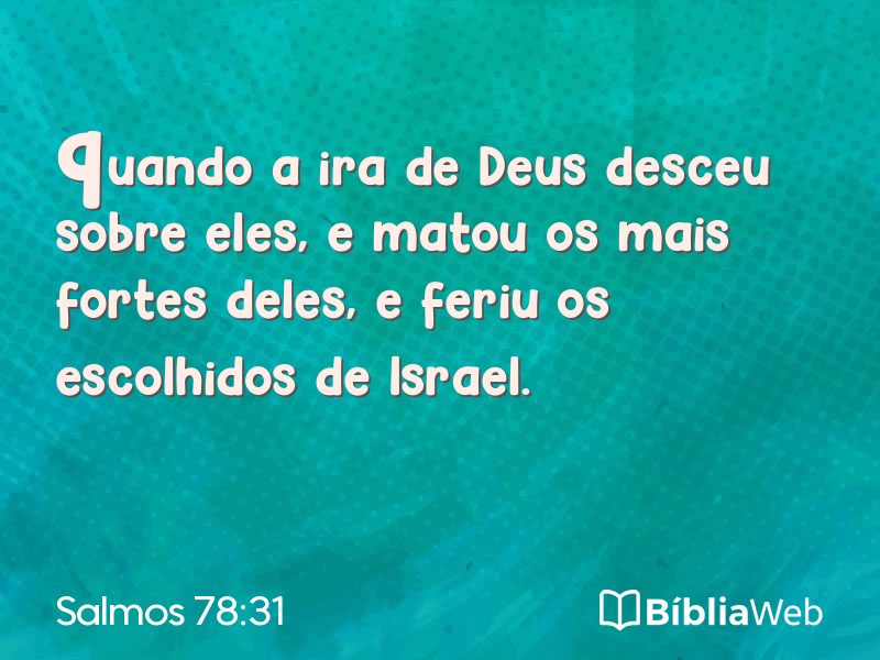 Salmos 78:31 em imagem para compartilhar