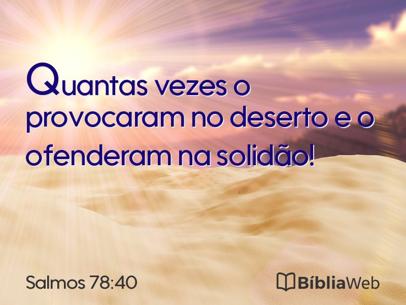 Salmos 78:40 em imagem para compartilhar