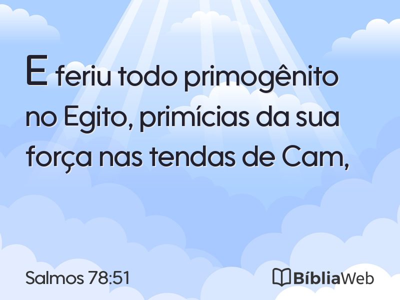 Salmos 78:51 em imagem para compartilhar