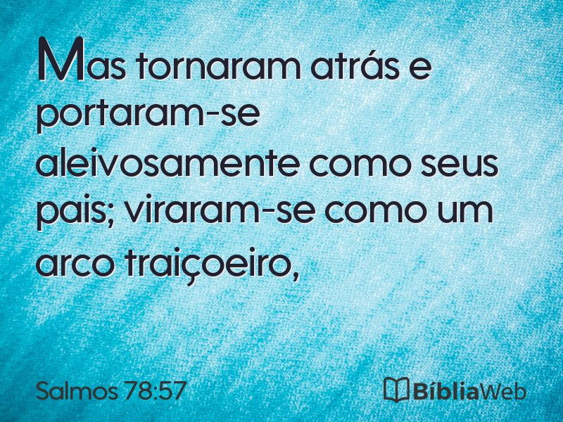 Salmos 78:57 em imagem para compartilhar