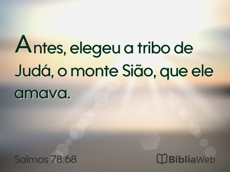 Salmos 78:68 em imagem para compartilhar
