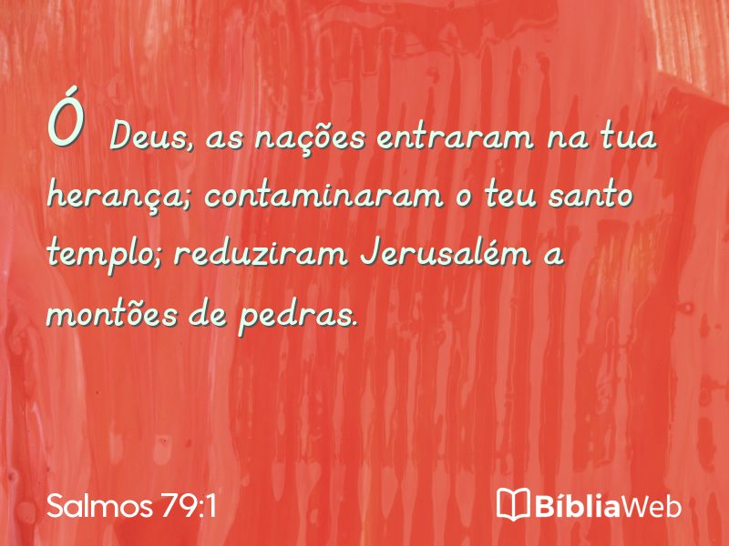 Salmos 79:1 em imagem para compartilhar
