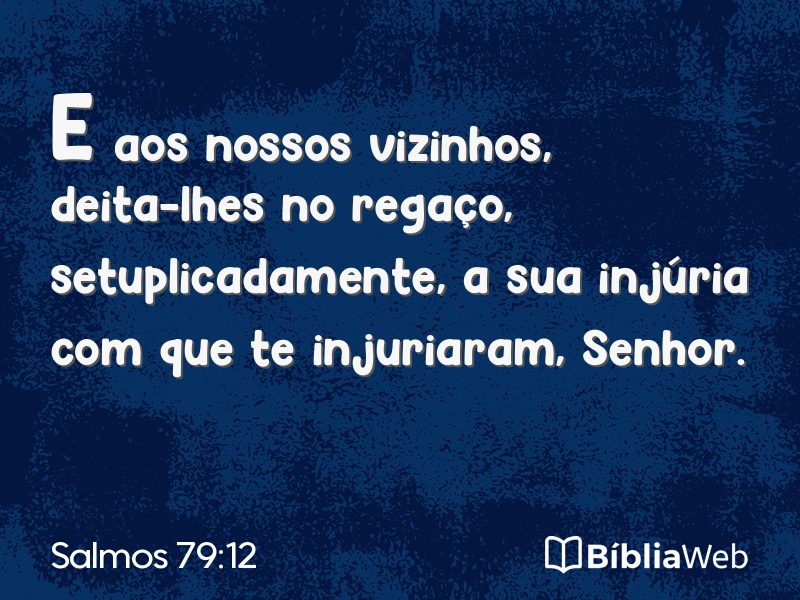Salmos 79:12 em imagem para compartilhar