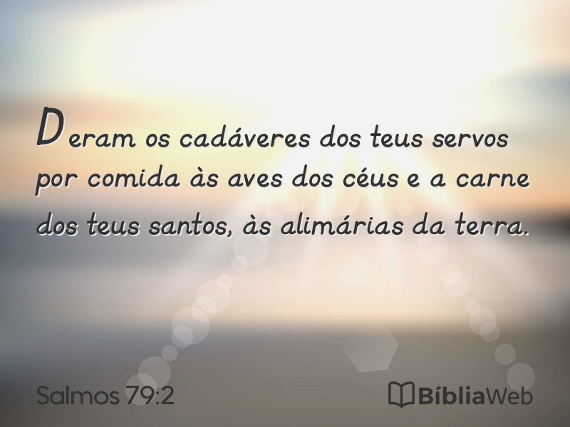 Salmos 79:2 em imagem para compartilhar