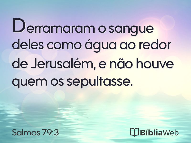 Salmos 79:3 em imagem para compartilhar