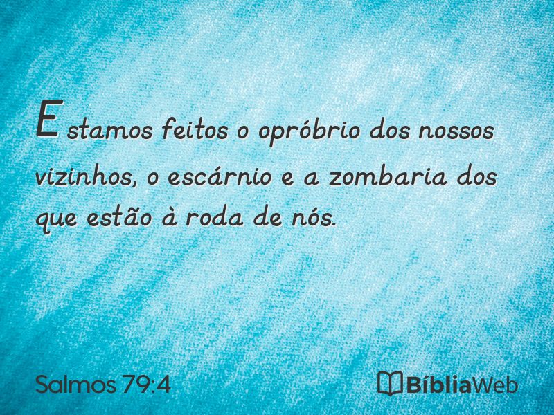 Salmos 79:4 em imagem para compartilhar
