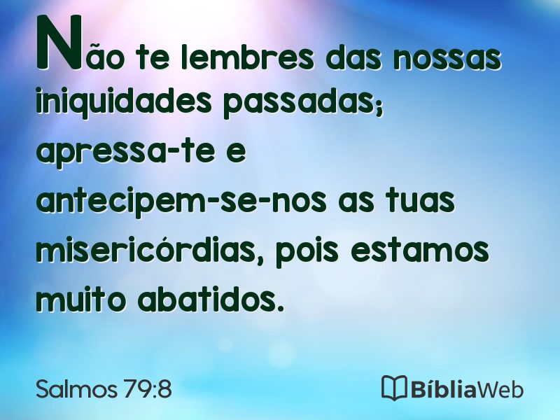 Salmos 79:8 em imagem para compartilhar
