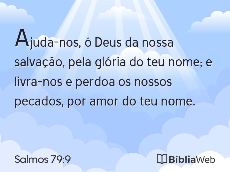 Salmos 79:9 em imagem para compartilhar