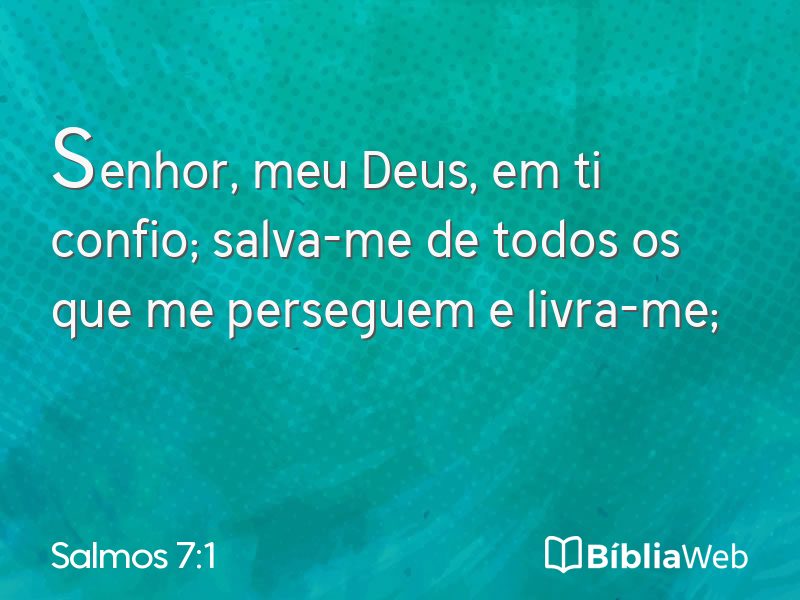Salmos 7:1 em imagem para compartilhar