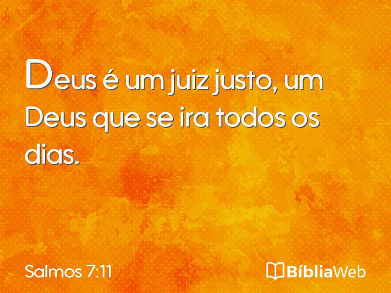 Salmos 7:11 em imagem para compartilhar