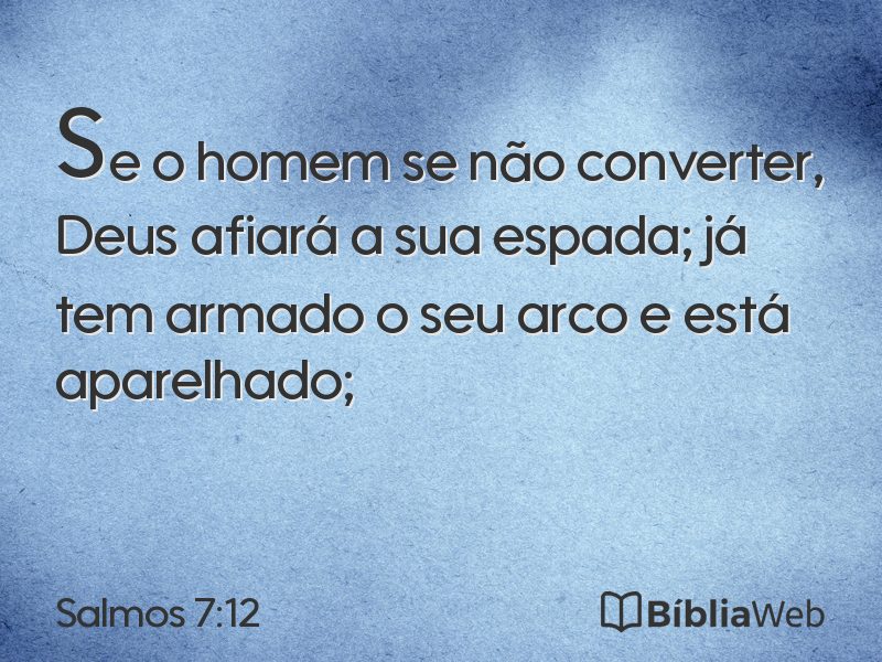 Salmos 7:12 em imagem para compartilhar