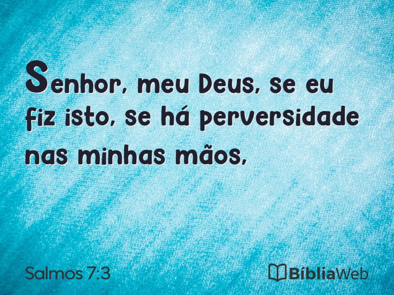 Salmos 7:3 em imagem para compartilhar