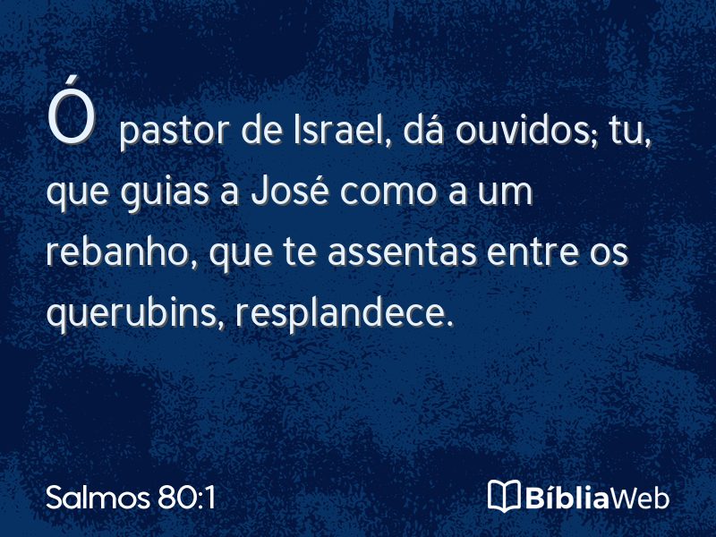 Salmos 80:1 em imagem para compartilhar