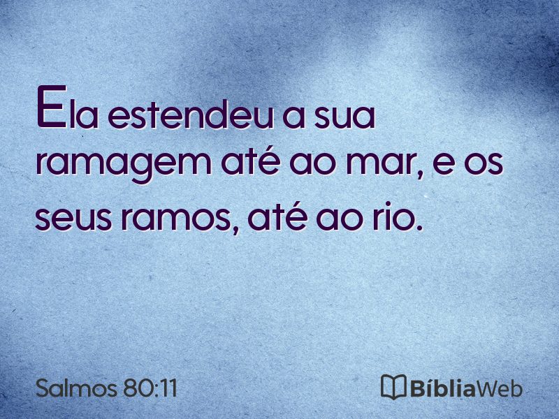 Salmos 80:11 em imagem para compartilhar