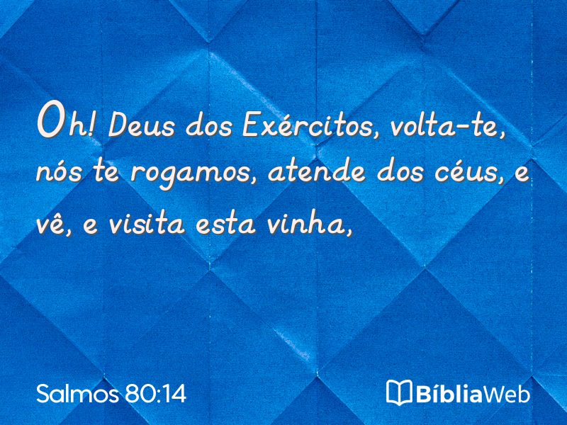 Salmos 80:14 em imagem para compartilhar