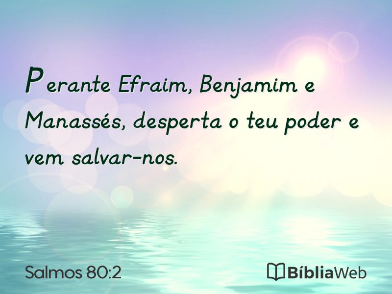 Salmos 80:2 em imagem para compartilhar