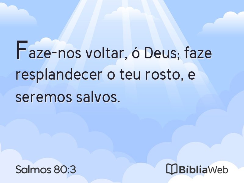 Salmos 80:3 em imagem para compartilhar