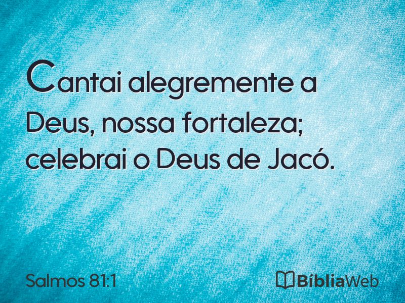 Salmos 81:1 em imagem para compartilhar