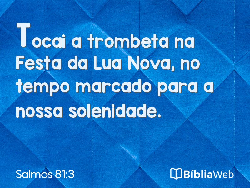 Salmos 81:3 em imagem para compartilhar