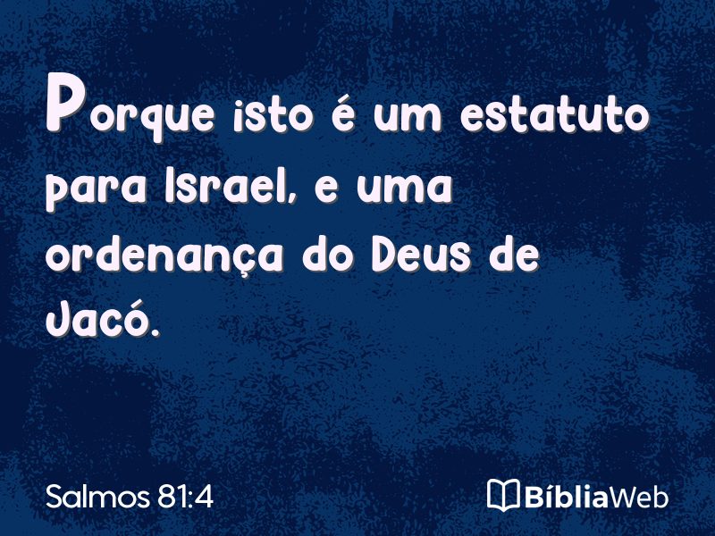 Salmos 81:4 em imagem para compartilhar