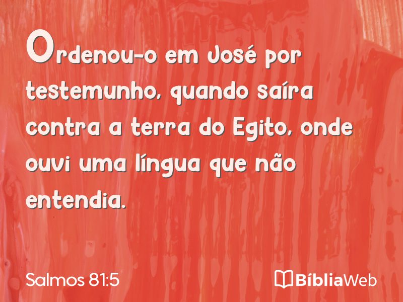 Salmos 81:5 em imagem para compartilhar
