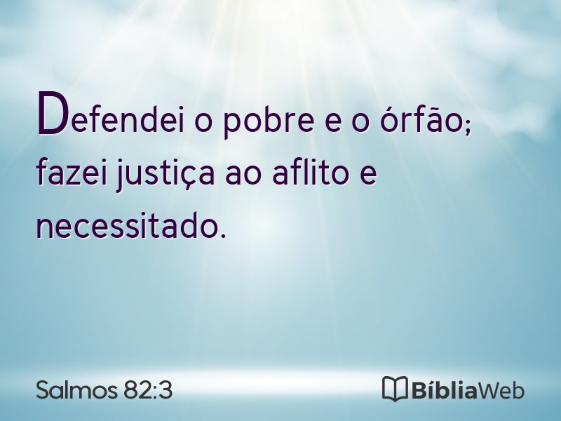 Salmos 82:3 em imagem para compartilhar