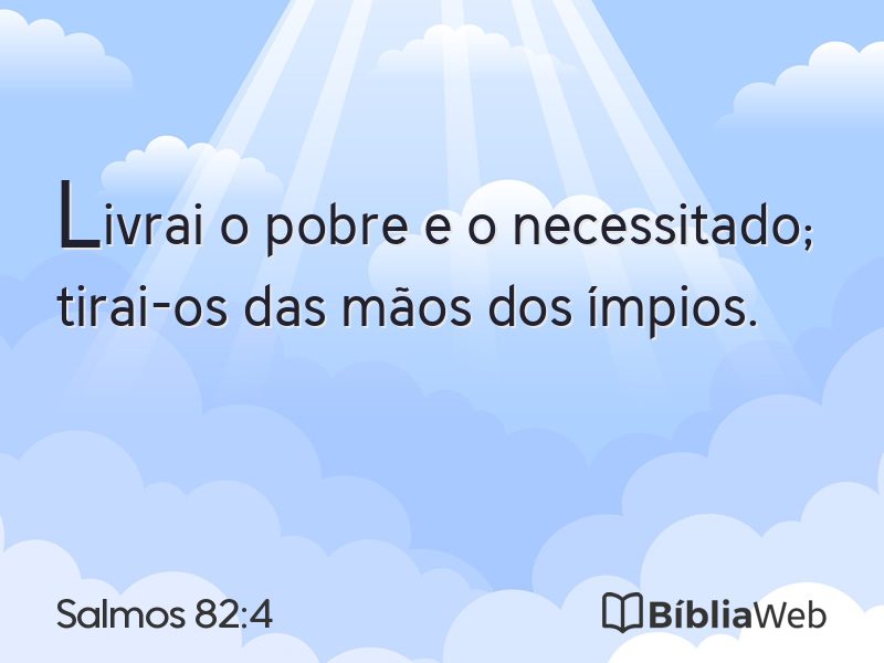 Salmos 82:4 em imagem para compartilhar