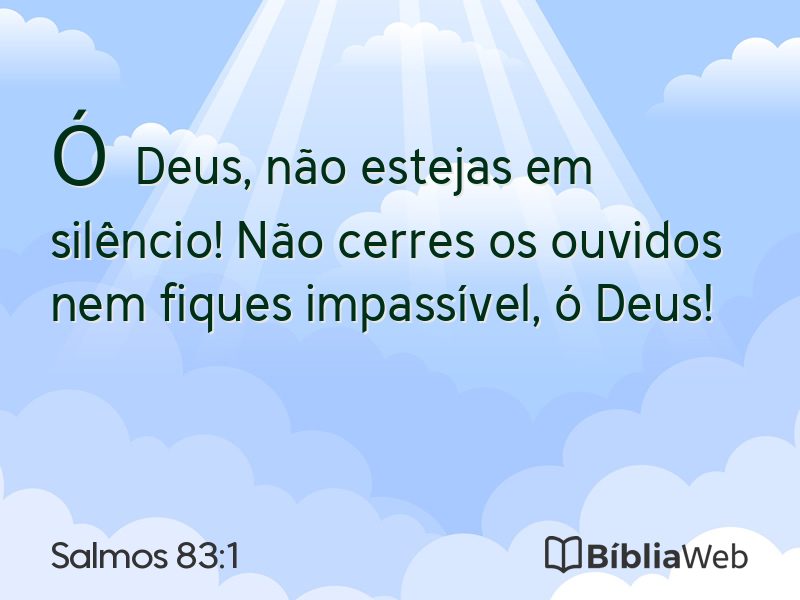 Salmos 83:1 em imagem para compartilhar